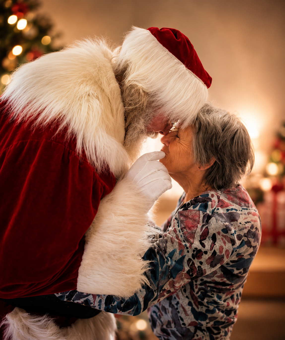 Le Père Noël de JDO partageant un moment chaleureux
