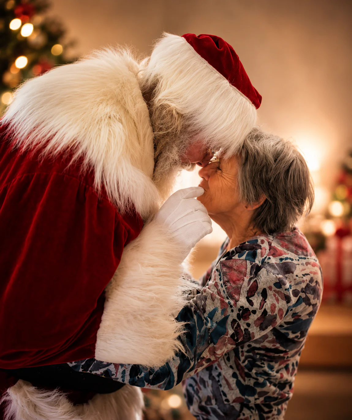 Le Père Noël de JDO partageant un moment chaleureux